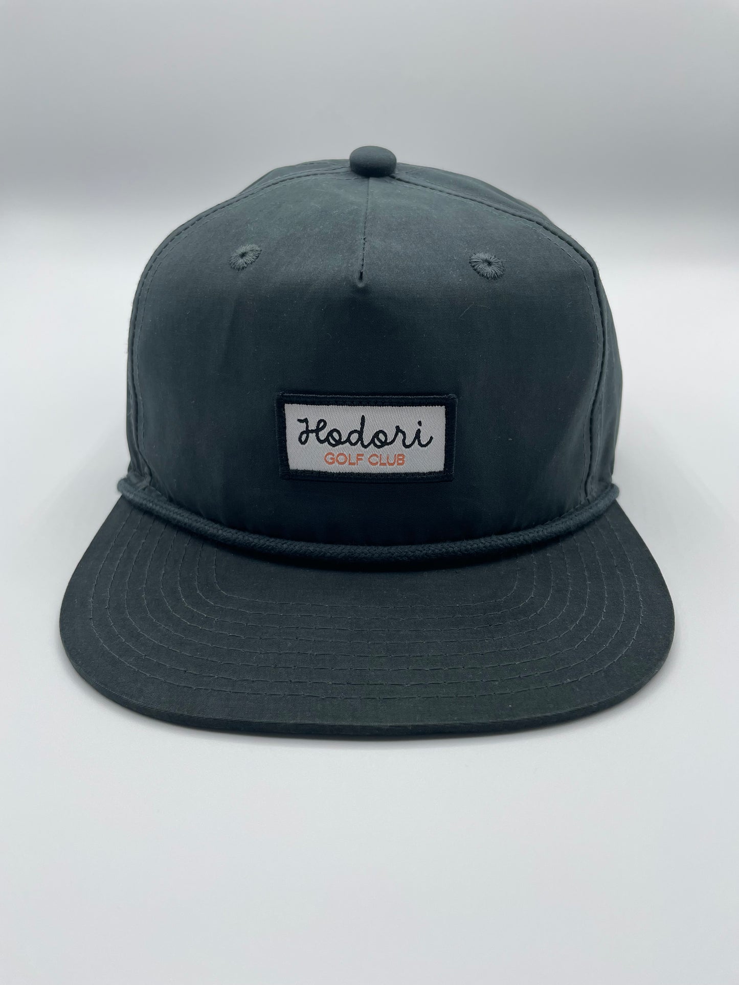 Hodori Classic Patch Rope Hat - Charcoal