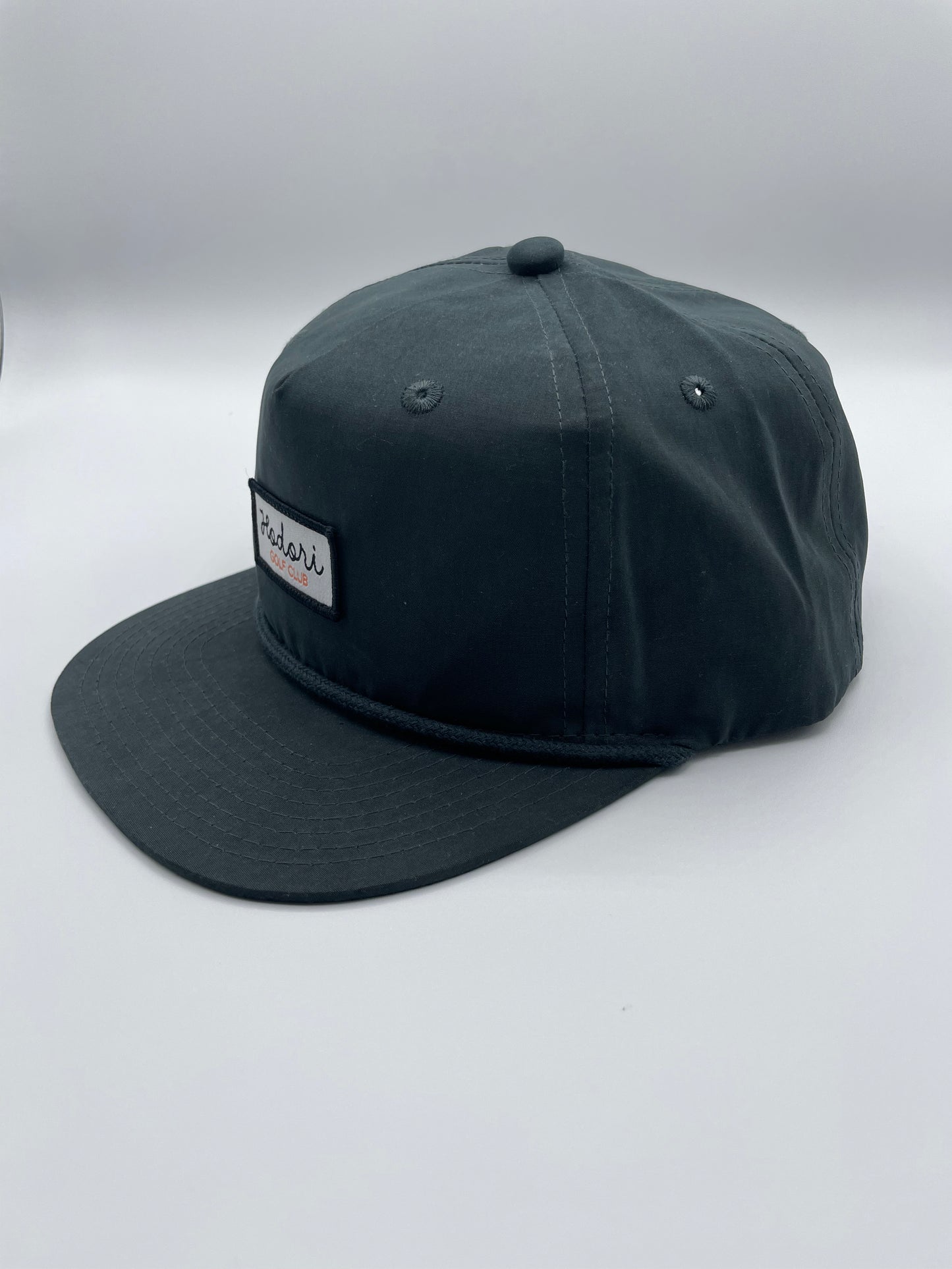 Hodori Classic Patch Rope Hat - Charcoal