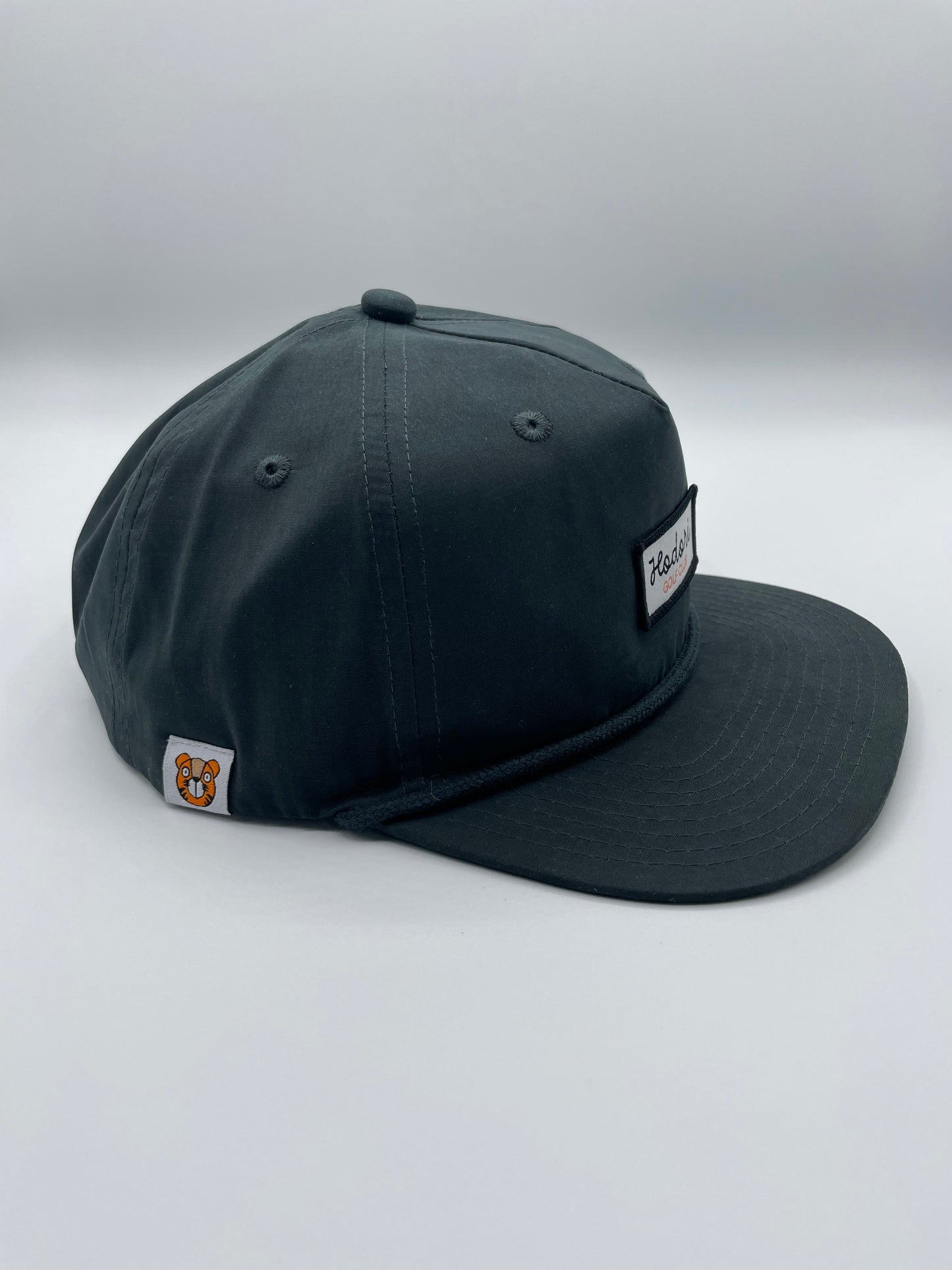 Hodori Classic Patch Rope Hat - Charcoal